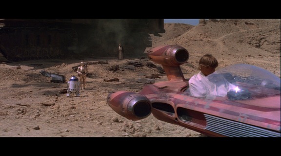 Las escenas en Tatooine lucen algo borrosas.